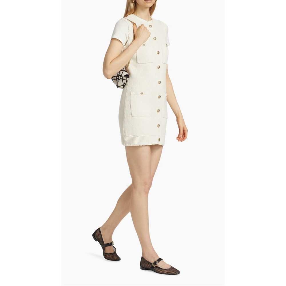 New Reformation Catalina Button Front Knit Dress Size Medium